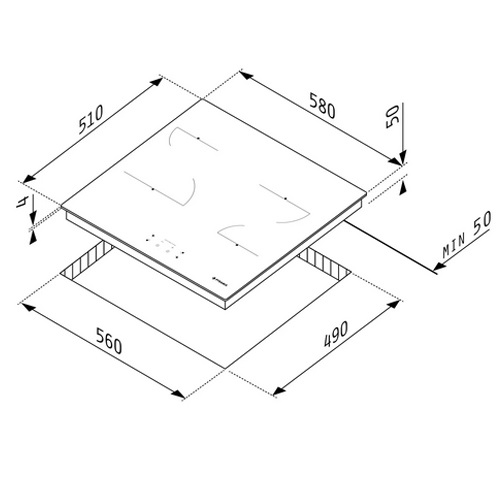 Готварски плот PHC62430FMB, черен | HomeZONA Готварски плот PHC62430FMB