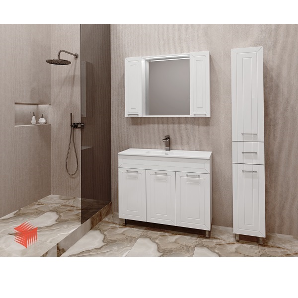 Комплект шкафове за баня ЛАТИ 100, ПВЦ | HomeZONA Комплект шкафове за баня ЛАТИ 100, ПВЦ