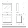 Комплект шкафове за баня ЛИНЕА 80, ПВЦ - Image 3