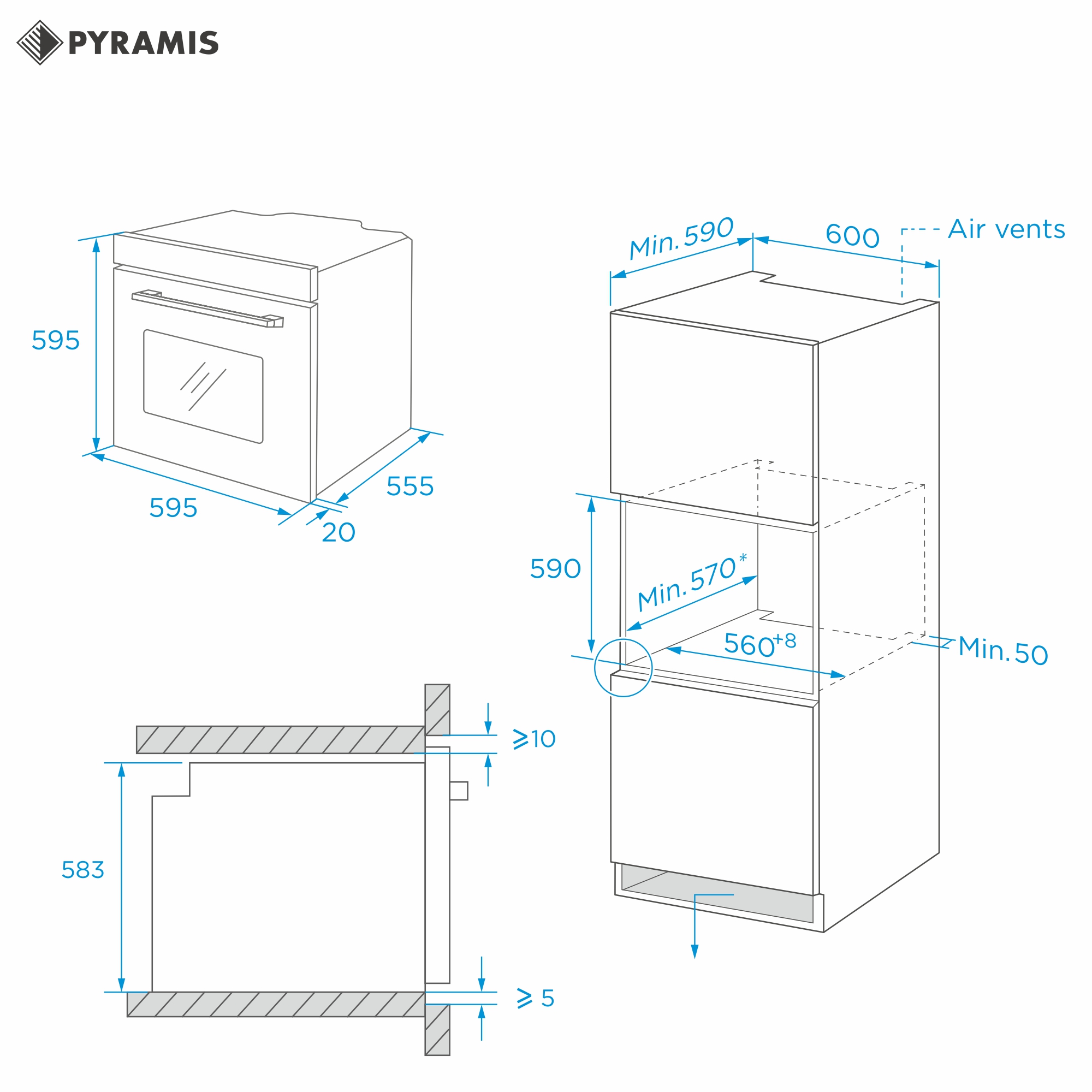 Фурна за вграждане 60IN 6075 | HomeZONA Фурна за вграждане 60IN 6075