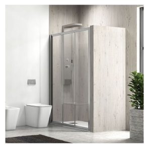 Параван за баня PENTA 300, 90-160х190 см, хром | HomeZONA Параван за баня PENTA 300