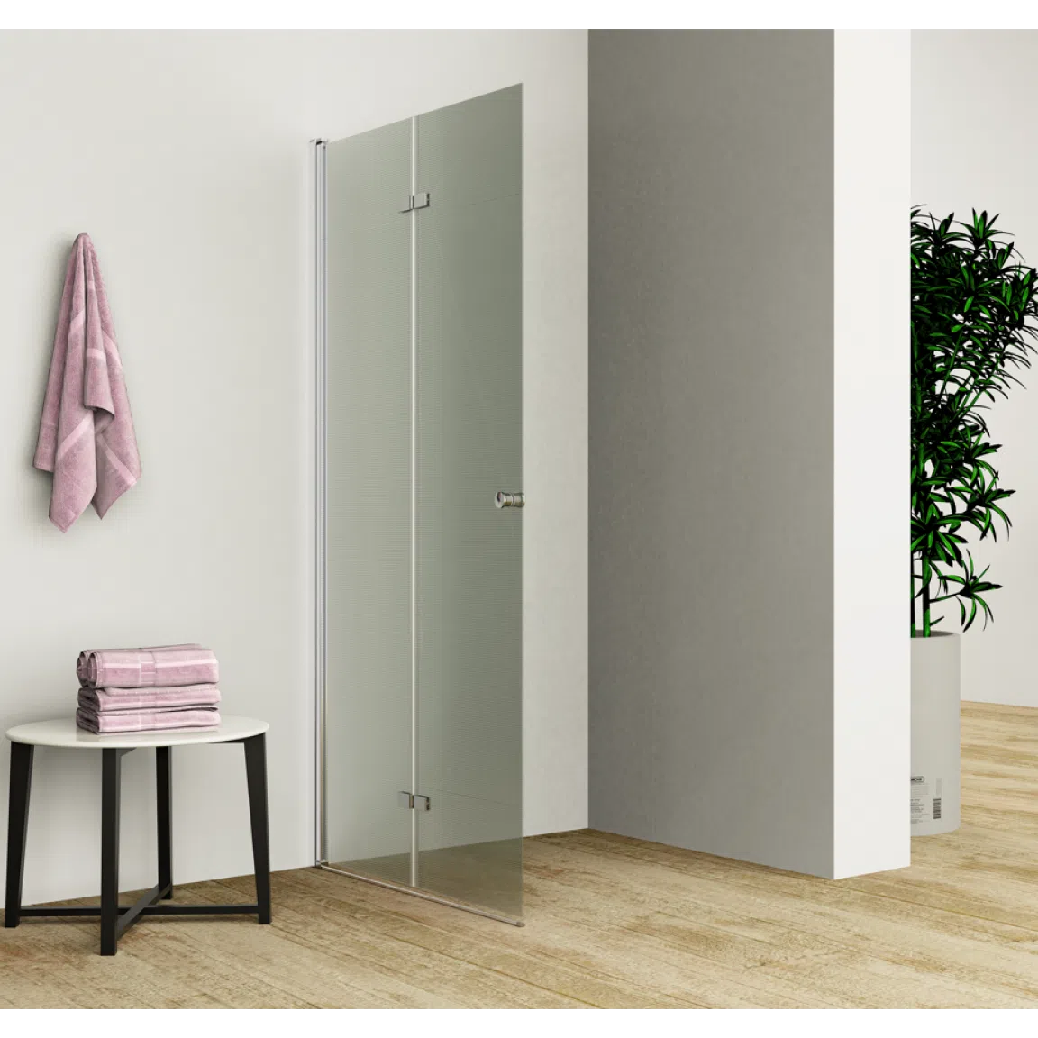 Универсална сгъваема врата ХЕЛЕН, хром | HomeZONA Универсална сгъваема врата ХЕЛЕН