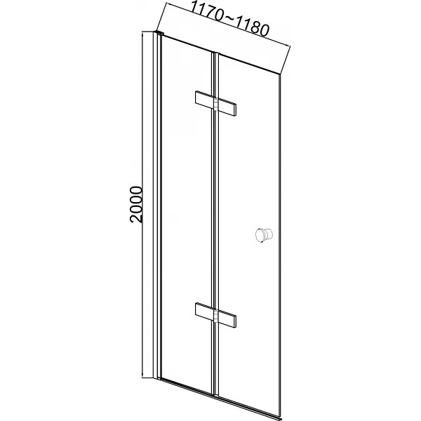 Универсална сгъваема врата ХЕЛЕН, хром | HomeZONA Универсална сгъваема врата ХЕЛЕН