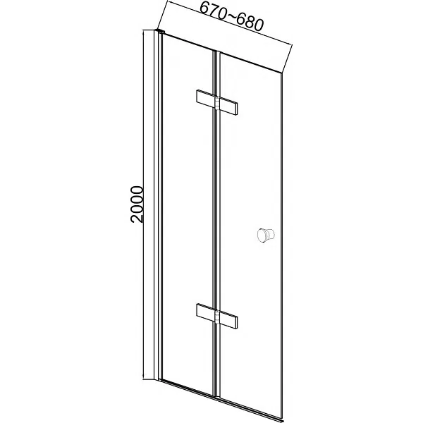 Универсална сгъваема врата ХЕЛЕН, хром | HomeZONA Универсална сгъваема врата ХЕЛЕН