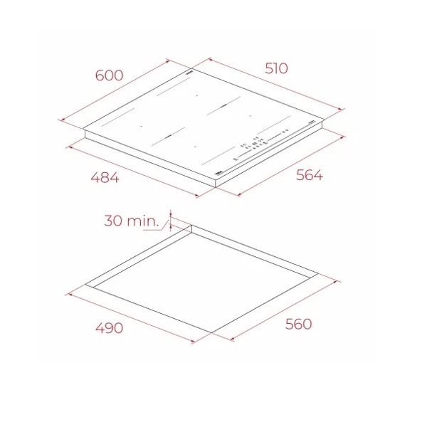 Готварски плот IBF 66215 SSM BK SmartSense | HomeZONA Готварски плот IBF 66215 SSM BK SmartSense