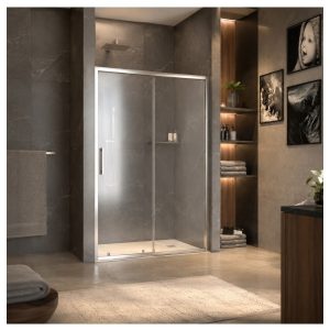 Преграден параван за баня MODULAR, 100-180х190 см, хром | HomeZONA Преграден параван за баня MODULAR