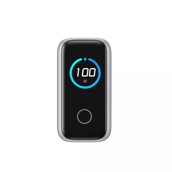 Зарядно за стена Anker 100W, 2x USB-C, 1x USB-A, Smart-Display, Сиво | HomeZONA Зарядно за стена Anker 100W