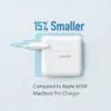 Зарядно устройство Anker PowerPort+ 2 PD, 35W, USB-A, USB-C, бял - Image 4