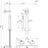 Душ система с термостатен смесител CERATHERM C100, хром - Image 2