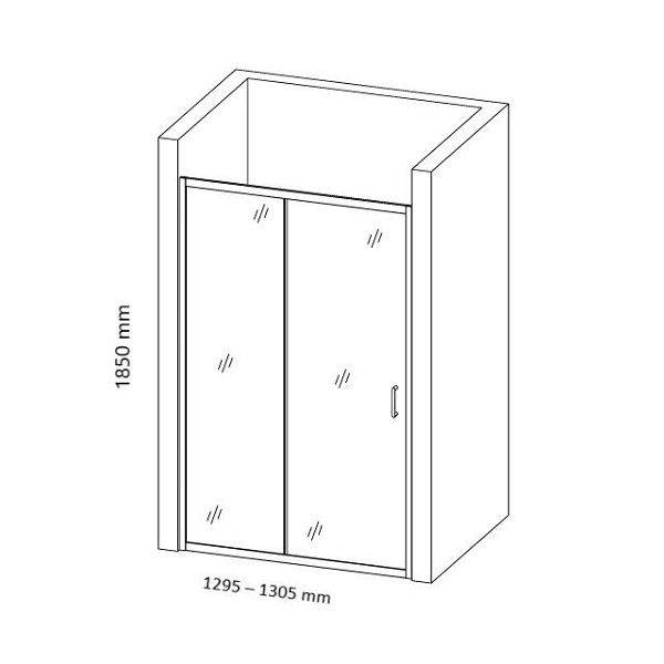 Параван за баня SW-001C, 120-160х185 см, хром | HomeZONA Параван за баня SW-001C