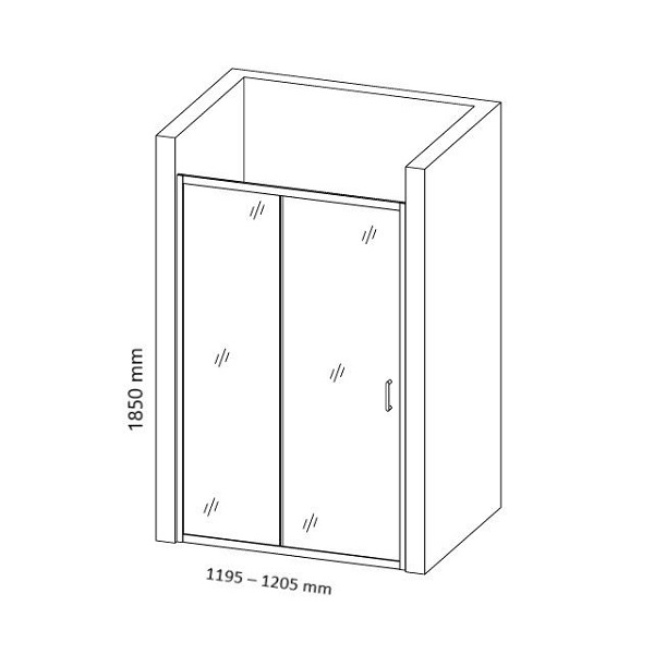 Параван за баня SW-001D, 120-160х185 см, рисувано | HomeZONA Параван за баня SW-001D