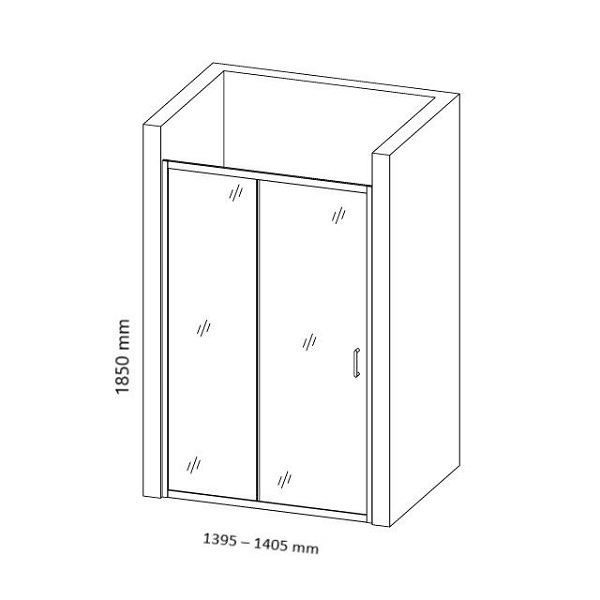 Параван за баня SW-001D, 120-160х185 см, рисувано | HomeZONA Параван за баня SW-001D