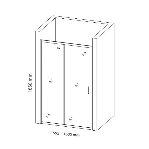 Параван за баня SW-001D, 120-160х185 см, рисувано | HomeZONA Параван за баня SW-001D