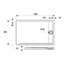 Душ корито правоъгълно ELEMNT Slim, бяло - Image 4