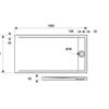 Душ корито правоъгълно ELEMNT Slim, бяло - Image 5