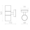 Градински фенер SORANO, 230V 2x8W - Image 3