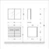 Комплект шкафове за баня ПЕТЯ 55, ПВЦ - Image 3