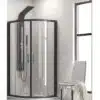 Овална душ кабина FlORA Nero 200