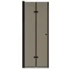 Параван за баня BRUSH Nero, 80-100х200 см, черен - Image 2