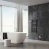 Лира за баня Crystal E-JADE MATT BLACK, черно, 300 W - Image 2