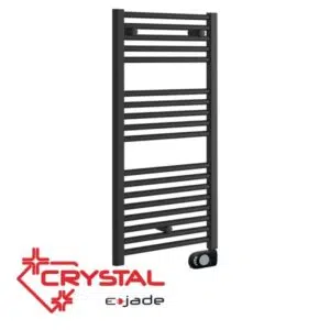 Лира за баня Crystal E-JADE MATT BLACK 500 W