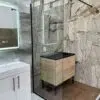 Параван за баня WALK IN, прозрачно стъкло, черен - Image 2