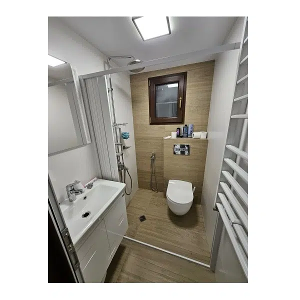 Параван за баня FLEX, хармоника, 60-170×185 см, обков PVC – бял | HomeZONA Параван за баня FLEX