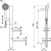 Душ комплект IdealRain ALU, розово злато - Image 3