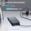 Външна батерия Anker PowerCore III Elite, 25600 mAh, 87W, USB-C, USB-A, черен - Image 4