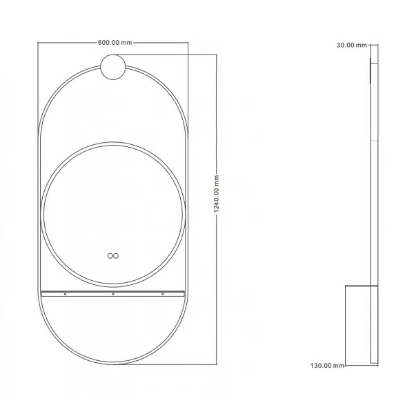 Огледало за баня SAVONA, 60х120 см | HomeZONA Огледало за баня SAVONA