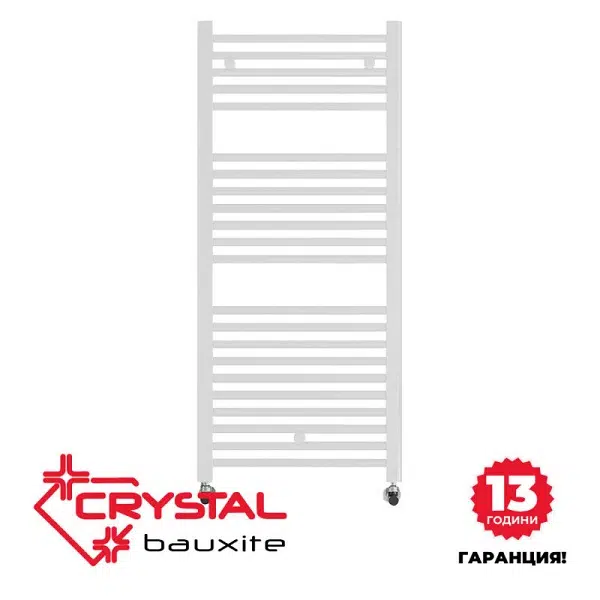 Лира за баня Crystal BAUXITE 552 W, бял гланц | HomeZONA Лира за баня Crystal BAUXITE 552 W