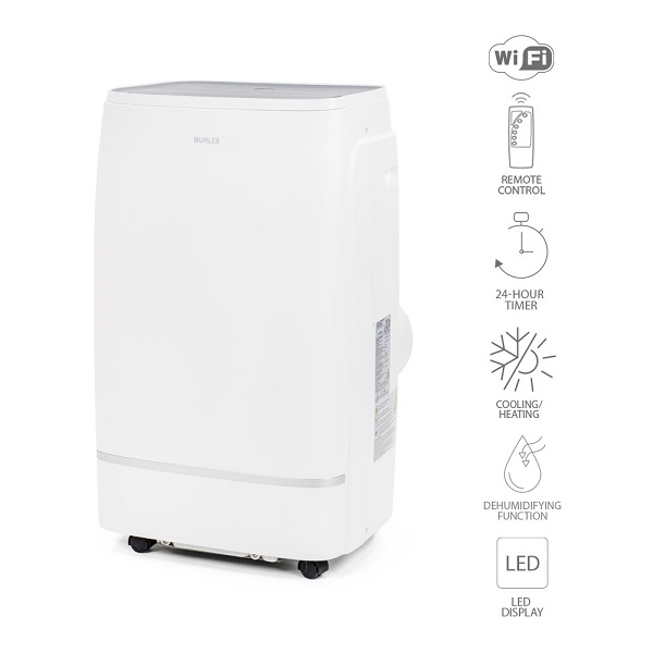 Мобилен климатик Muhler MPAC12-CH, WIFI | HomeZONA Мобилен климатик Muhler MPAC12-CH