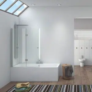 Параван за вана VASCA S 7 Cristalo, хром | HomeZONA Параван за вана VASCA S 7 Cristalo