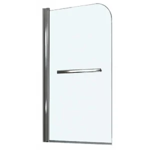 Параван за вана, прозрачно стъкло, хром | HomeZONA Параван за вана