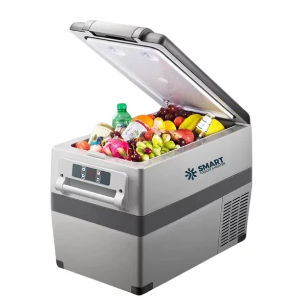 Хладилник за автомобил Smart Cooler12/24 V, с LCD дисплей, Bluetooth | HomeZONA Хладилник за автомобил Smart Cooler12/24 V