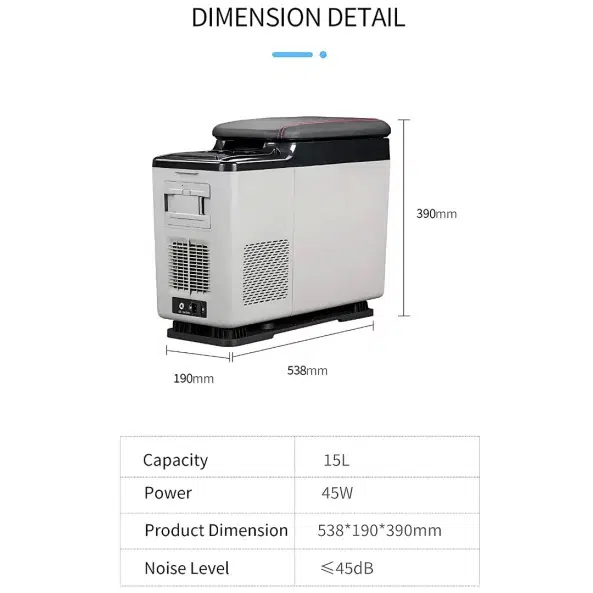 Хладилник за автомобил Smart Cooler 15л, LCD дисплей, Bluetooth | HomeZONA Хладилник за автомобил Smart Cooler 15л