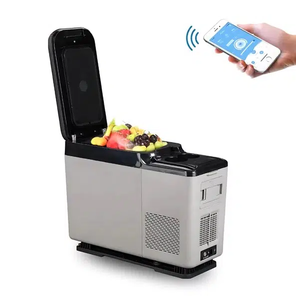 Хладилник за автомобил Smart Cooler 15л, LCD дисплей, Bluetooth | HomeZONA Хладилник за автомобил Smart Cooler 15л