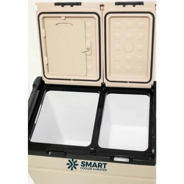 Хладилник за автомобил Smart Cooler 55л, двойна зона, Bluetooth | HomeZONA Хладилник за автомобил Smart Cooler 55л