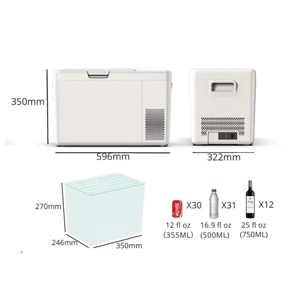 Хладилник за автомобил Smart Cooler 25л, LCD дисплей | HomeZONA Хладилник за автомобил Smart Cooler 25л