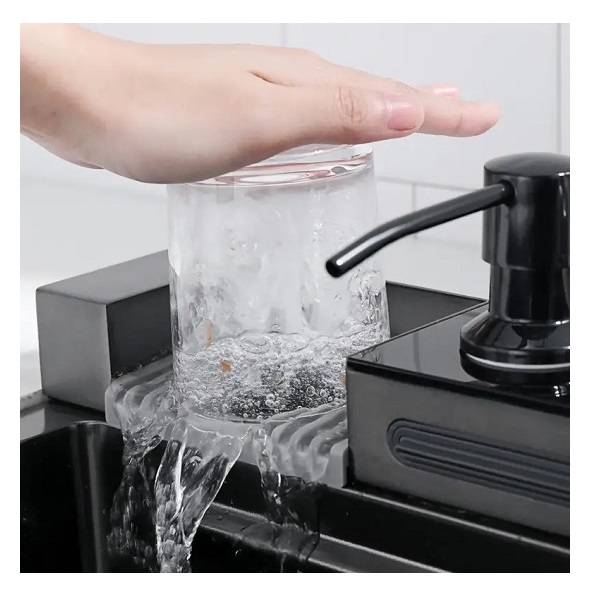 Мивка за кухня Spark W12, 75х46, филтър за вода и Led дисплей | HomeZONA Мивка за кухня Spark W12