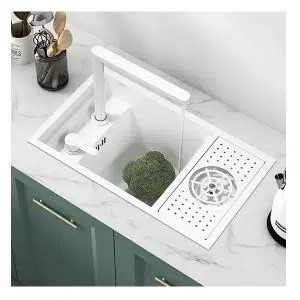 Мивка за кухня Bliote 18, мини, 55 см, бял | HomeZONA Мивка за кухня Bliote 18