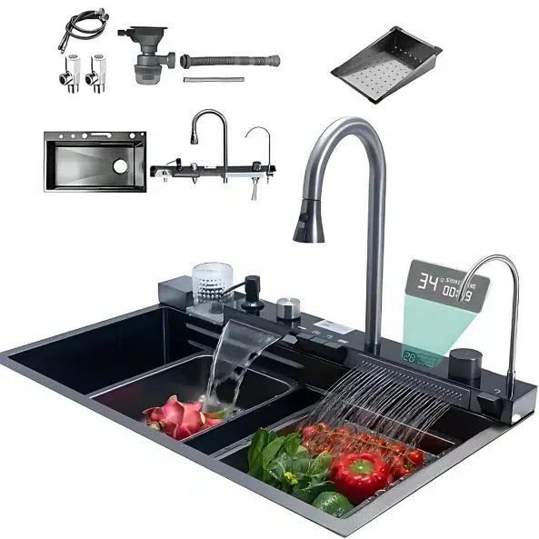 Мивка за кухня Smart Heater 4, филтър за вода и Led дисплей | HomeZONA Мивка за кухня Smart Heater 4