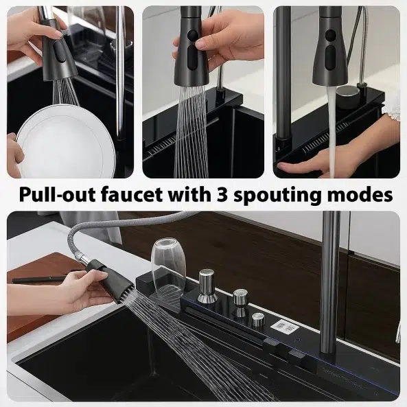 Мивка за кухня Smart Heater 4, филтър за вода и Led дисплей | HomeZONA Мивка за кухня Smart Heater 4