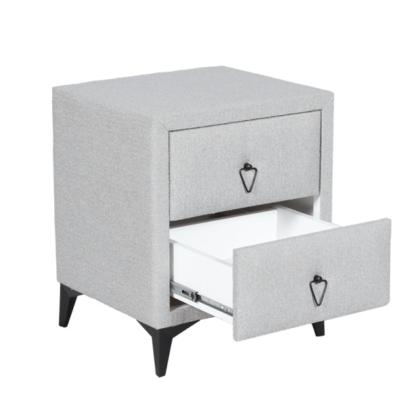 Нощно шкафче KOLAJEN LINEN, сив | HomeZONA Нощно шкафче KOLAJEN LINEN