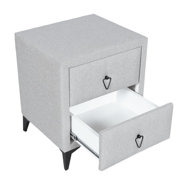 Нощно шкафче KOLAJEN LINEN, сив | HomeZONA Нощно шкафче KOLAJEN LINEN