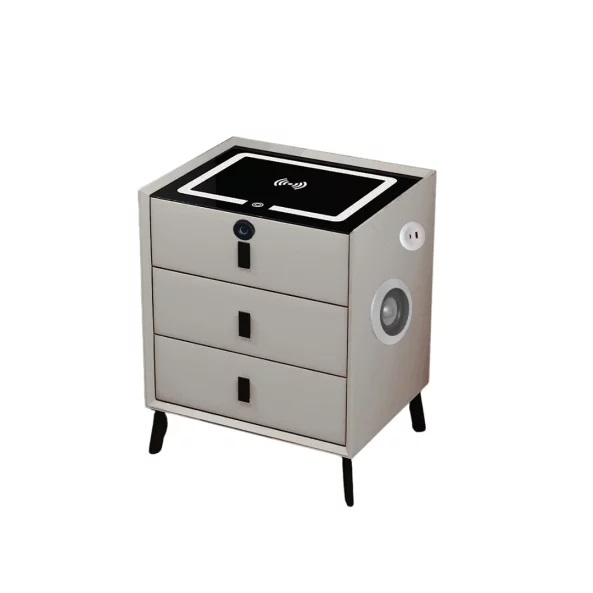 Smart нощно шкафче M3106, LED, Bluetooth , USB и Type-C портове | HomeZONA Smart нощно шкафче M3106