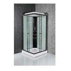 Хидромасажна душ кабина MONO BLACK, 100х100х215 см | HomeZONA Хидромасажна душ кабина MONO BLACK