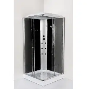 Хидромасажна душ кабина MONO, 100х100х215 см, хром | HomeZONA Хидромасажна душ кабина MONO