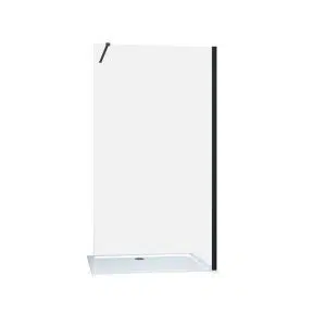 Параван за баня Walkin In, 90-120×200 см, черен мат | HomeZONA Параван за баня Walkin In