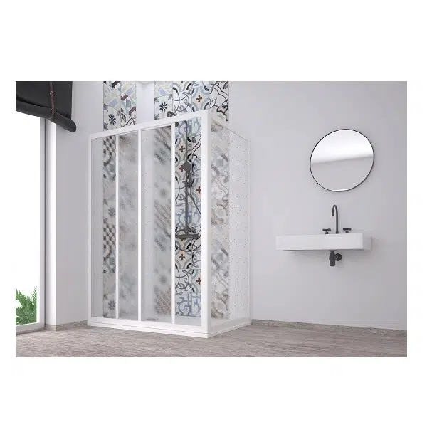 Душ кабина ACRIL Doccia 2, 1.8 мм акрил-мат, обков PVC, бял | HomeZONA Душ кабина ACRIL Doccia 2